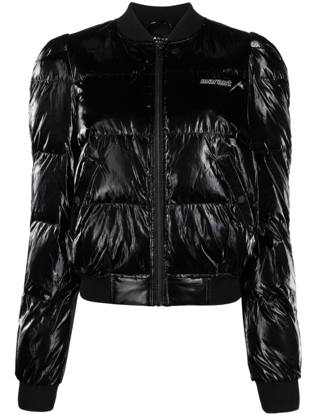 MARANT ÉTOILE Cody logo-appliqué quilted jacket - Black von MARANT ÉTOILE
