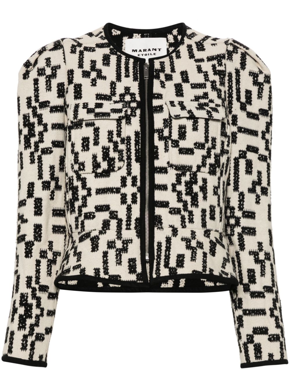 MARANT ÉTOILE Deliona jacquard jacket - Neutrals von MARANT ÉTOILE