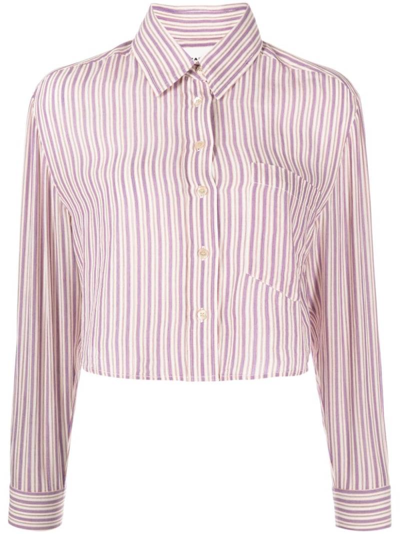 MARANT ÉTOILE Eliora striped shirt - Purple von MARANT ÉTOILE