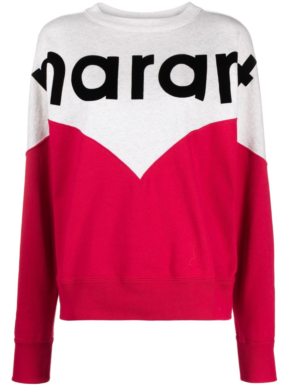 MARANT ÉTOILE Houston two-tone sweatshirt - Red von MARANT ÉTOILE