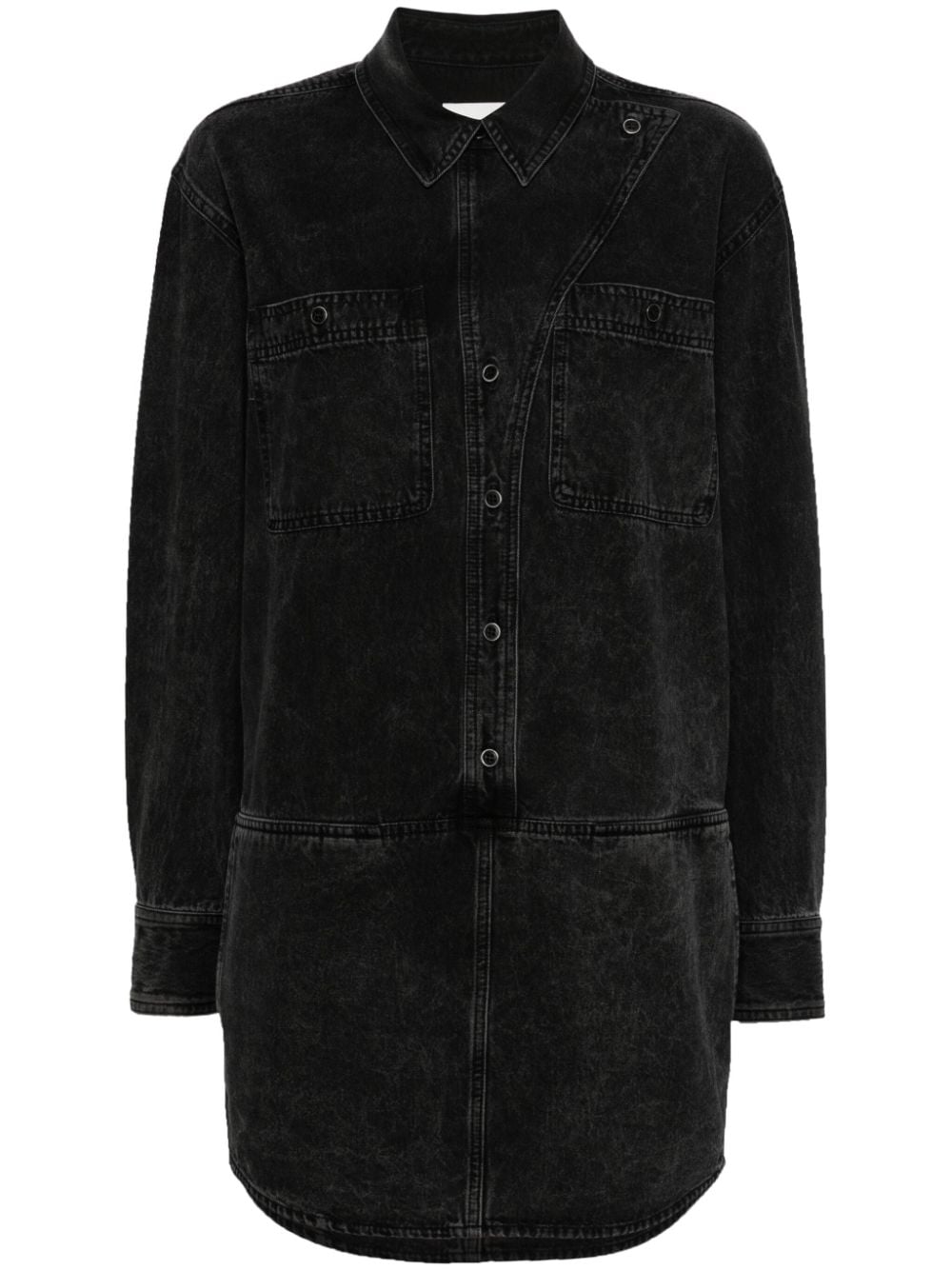 MARANT ÉTOILE Ilaya denim shirtdress - Black von MARANT ÉTOILE