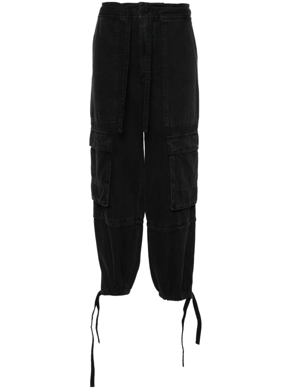 MARANT ÉTOILE Ivy tapered cargo jeans - Black von MARANT ÉTOILE