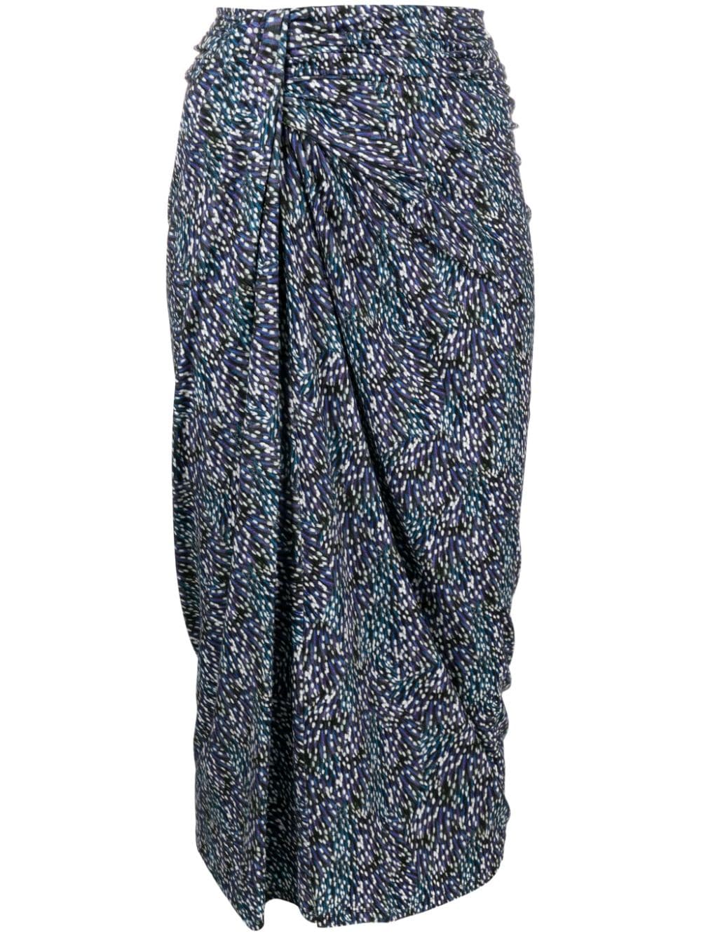 MARANT ÉTOILE Jeldia spot-print midi skirt - Blue von MARANT ÉTOILE