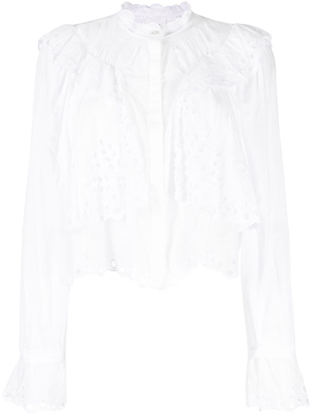 MARANT ÉTOILE Kelmon broderie-anglaise blouse - White von MARANT ÉTOILE