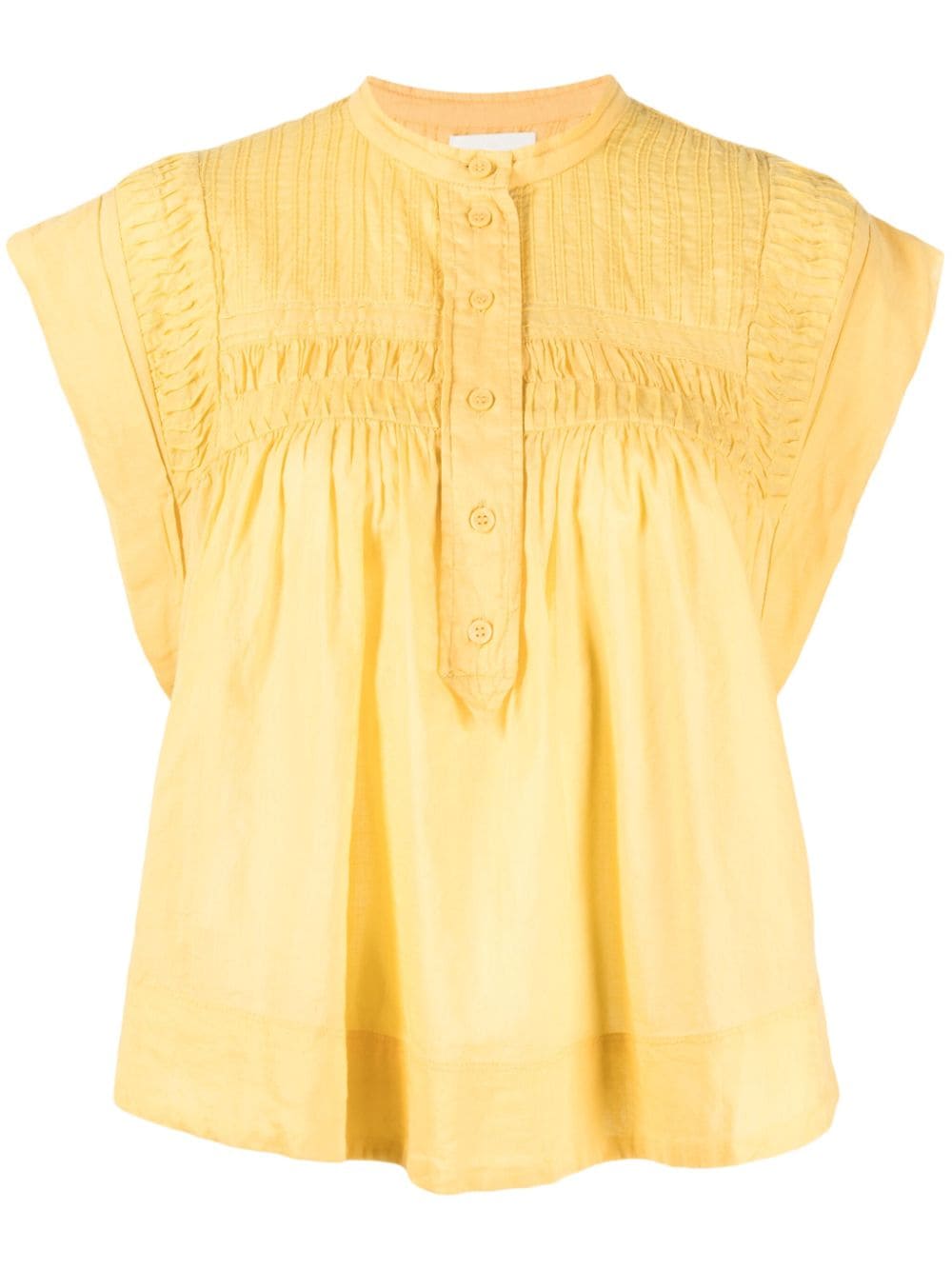 MARANT ÉTOILE Leaza shirred blouse - Yellow von MARANT ÉTOILE