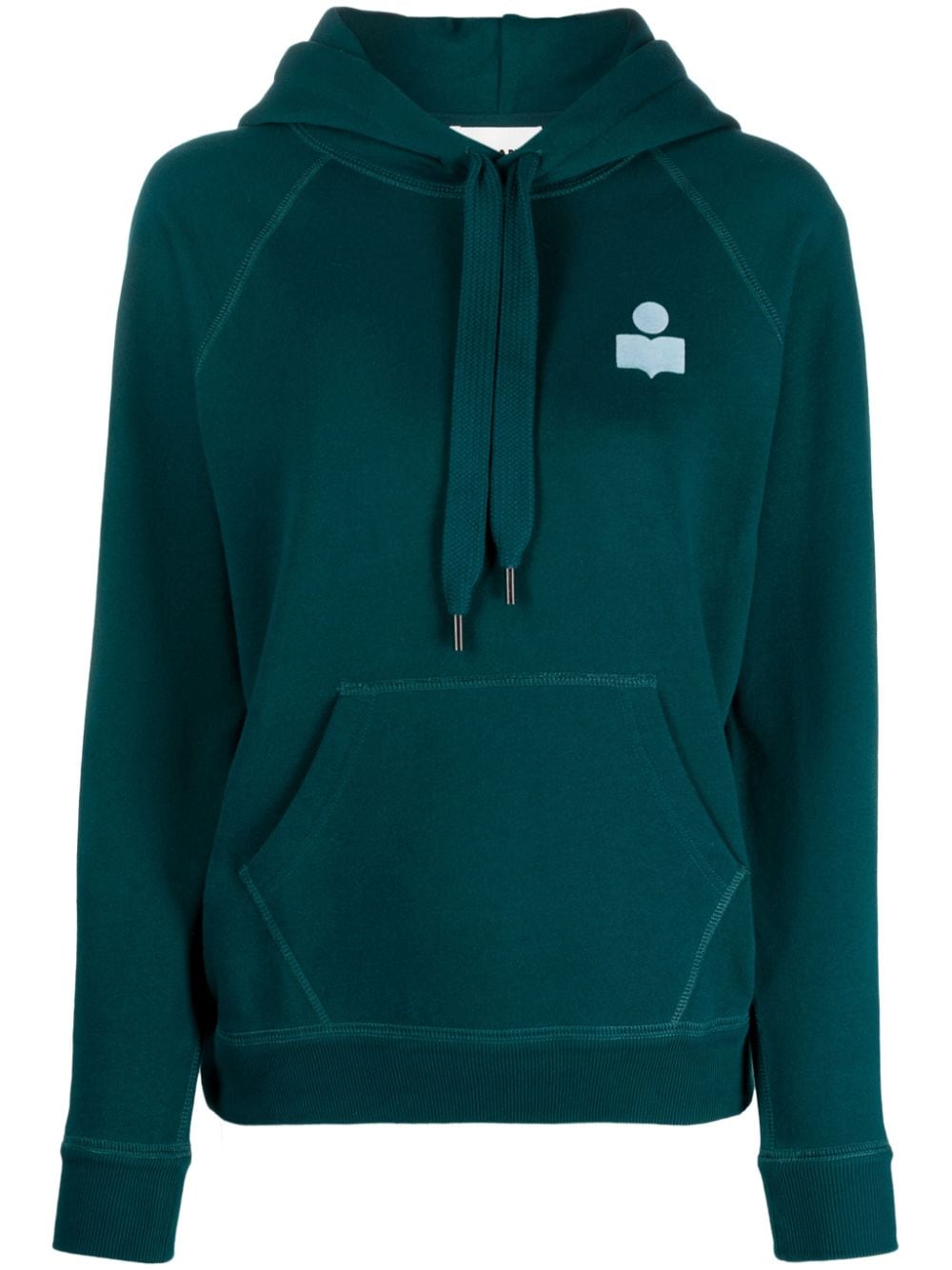 MARANT ÉTOILE Malibu logo-print hoodie - Blue von MARANT ÉTOILE