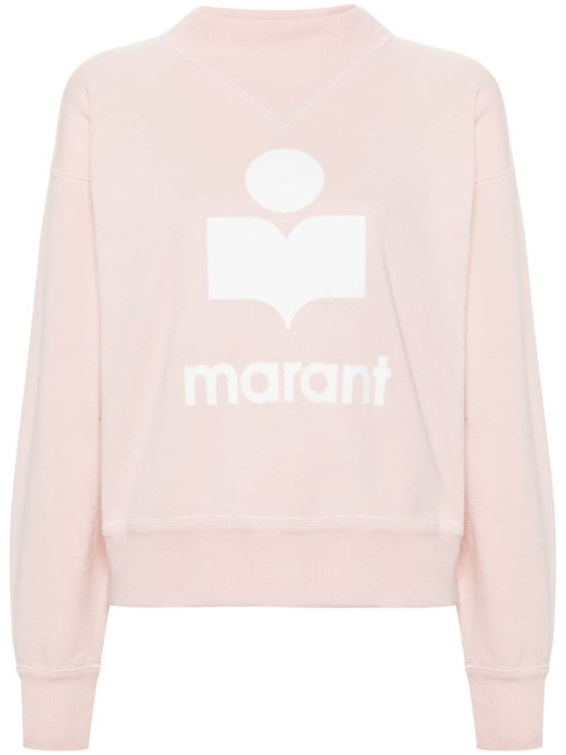 MARANT ÉTOILE Moby logo-print sweatshirt - Pink von MARANT ÉTOILE