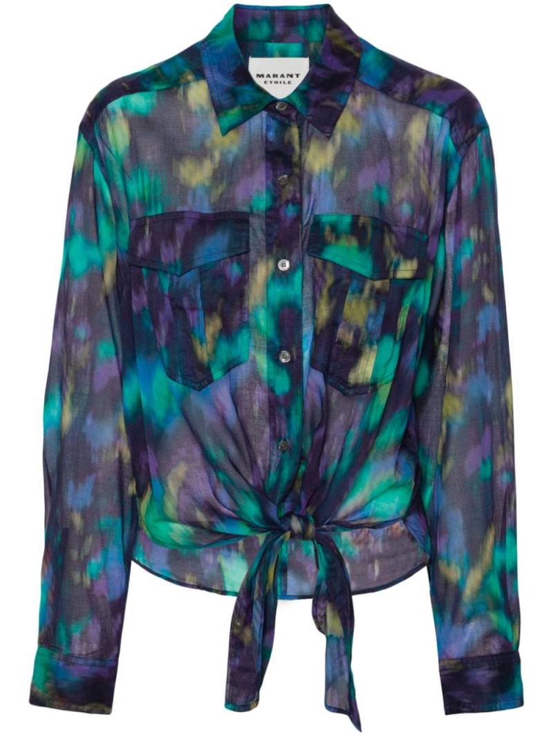 MARANT ÉTOILE Nath tie-dye pattern shirt - Purple von MARANT ÉTOILE