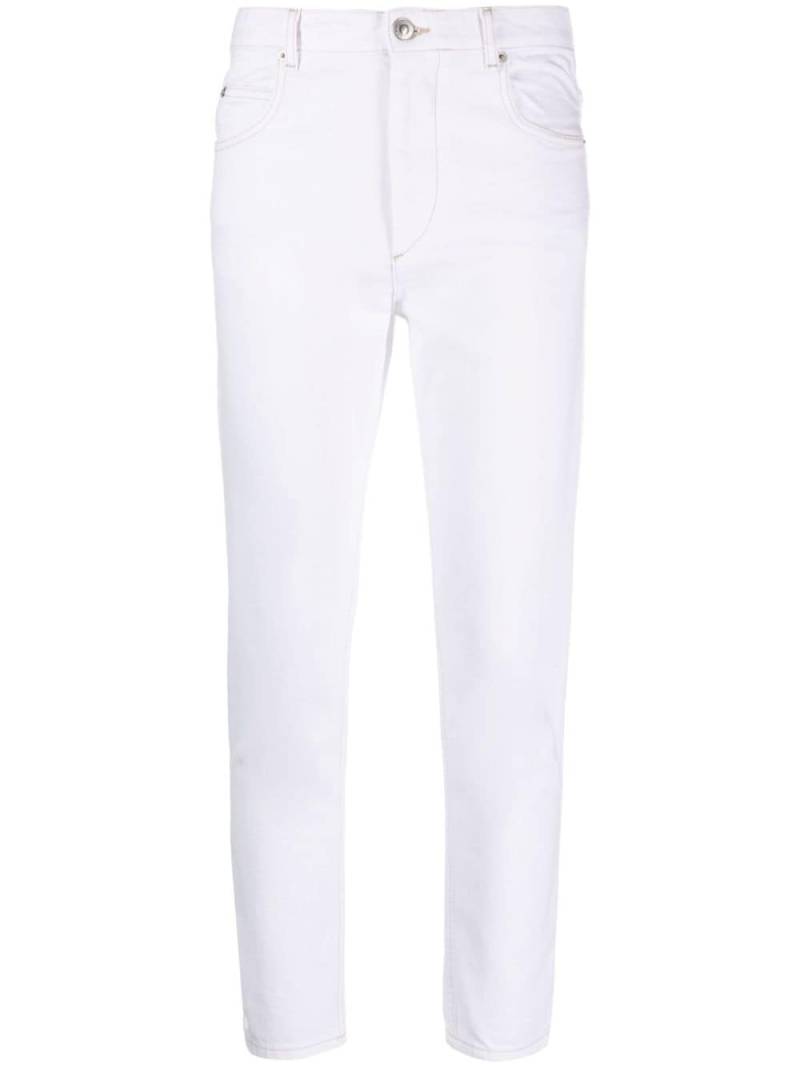 MARANT ÉTOILE Nea cotton slim-fit trousers - White von MARANT ÉTOILE