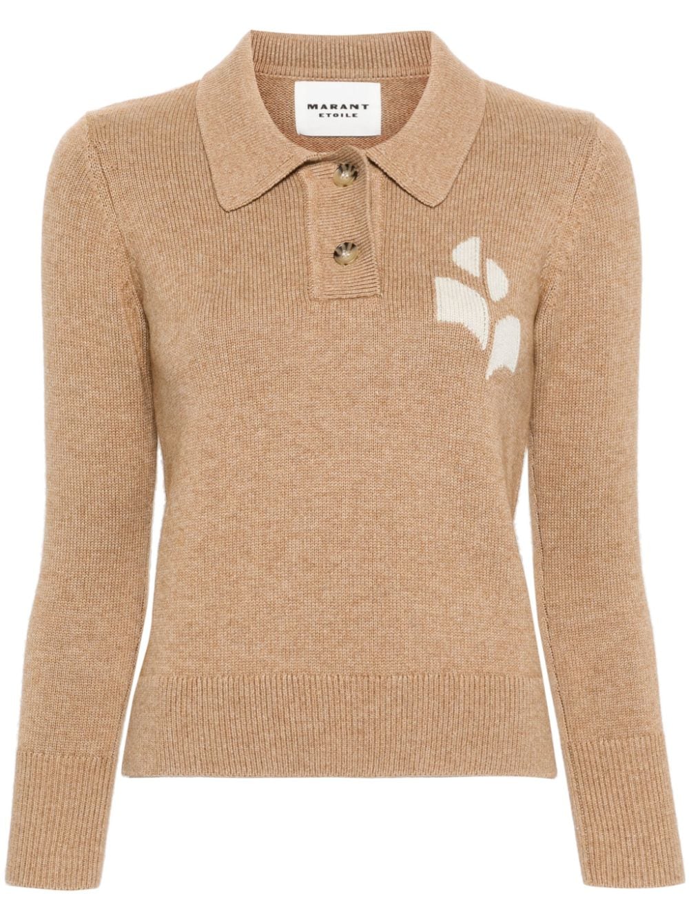 MARANT ÉTOILE Nola knitted polo sweatshirt - Brown von MARANT ÉTOILE