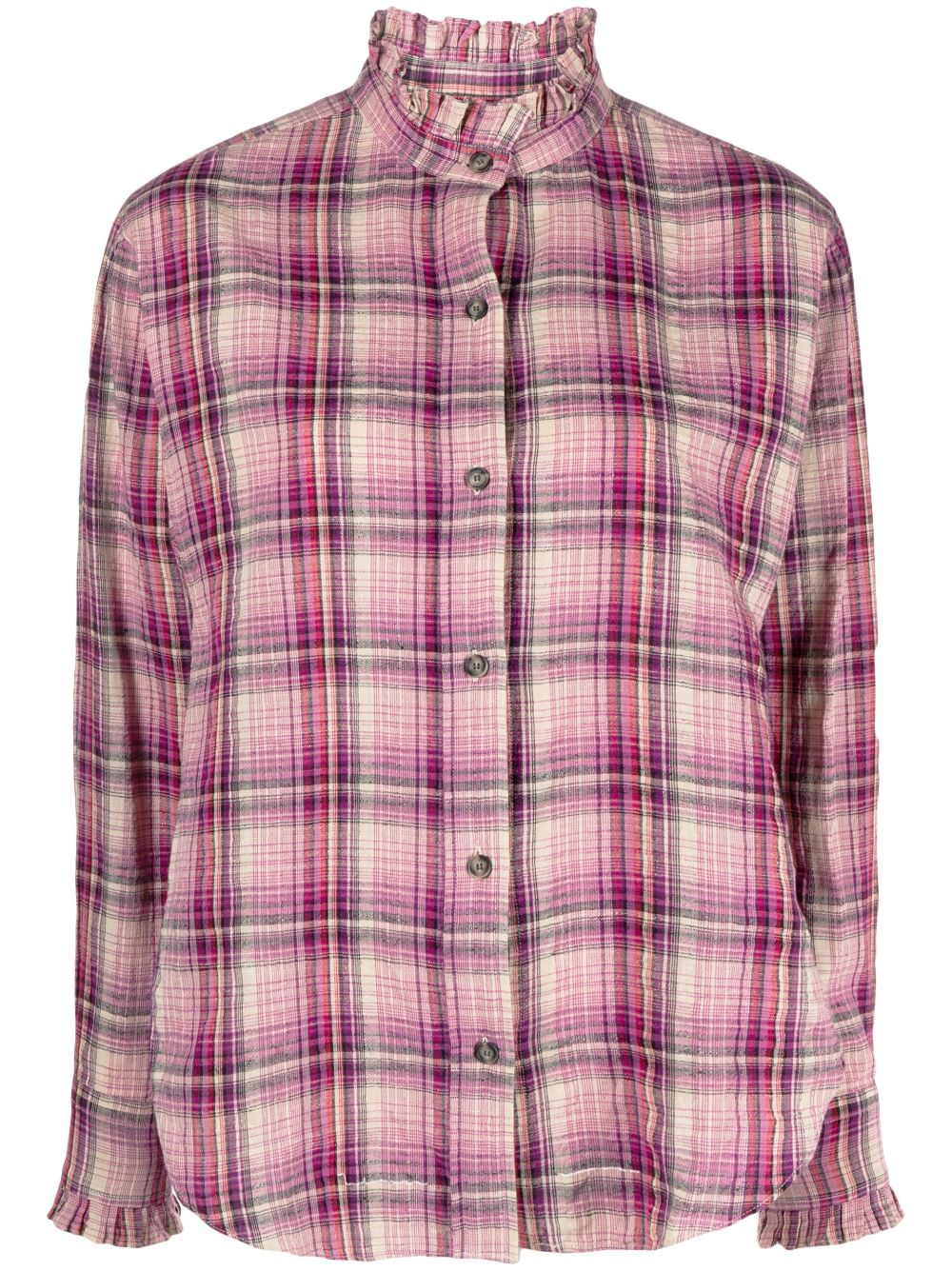 MARANT ÉTOILE Saoli checked cotton-blend shirt - Pink von MARANT ÉTOILE