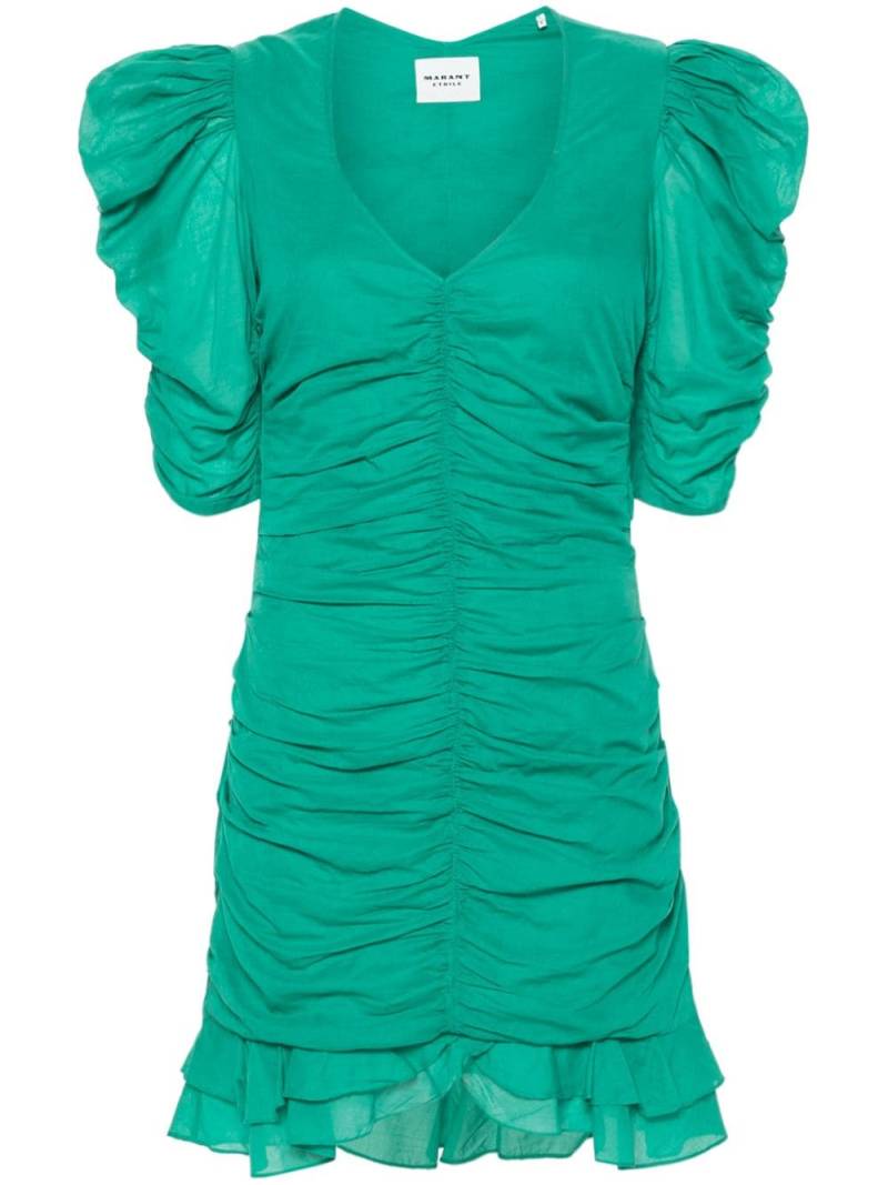 MARANT ÉTOILE Sireny ruched mini dress - Green von MARANT ÉTOILE