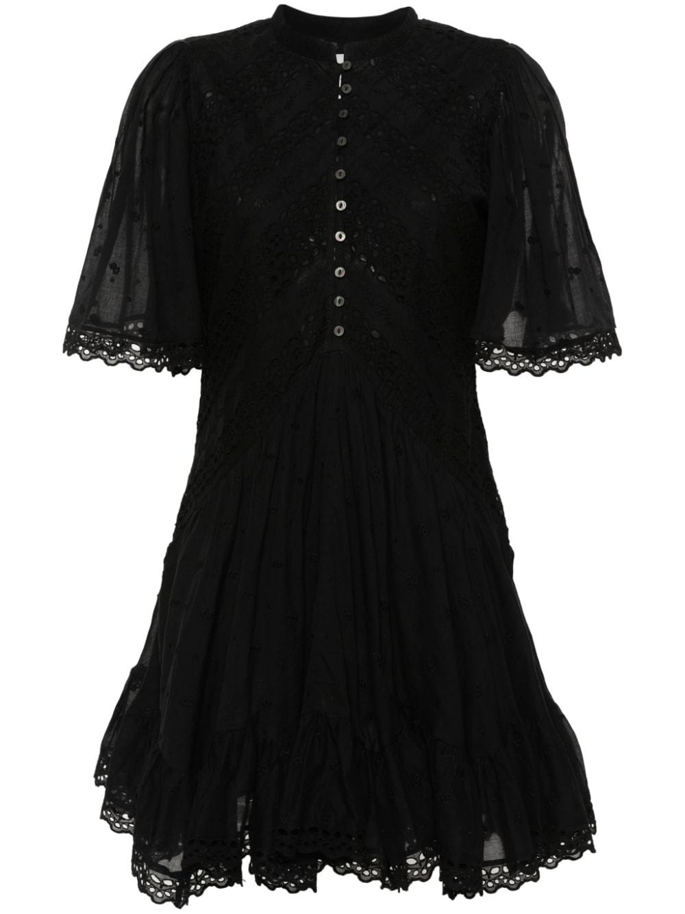 MARANT ÉTOILE Slayae broderie-anglaise mini dress - Black von MARANT ÉTOILE