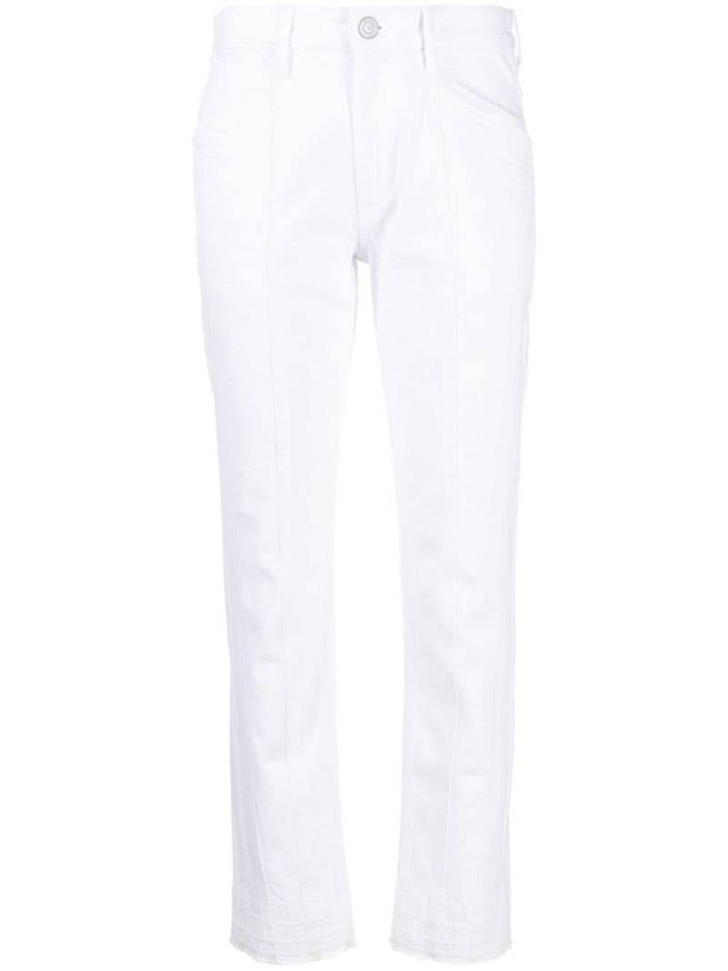 MARANT ÉTOILE Sulanoa cropped slim-fit jeans - White von MARANT ÉTOILE