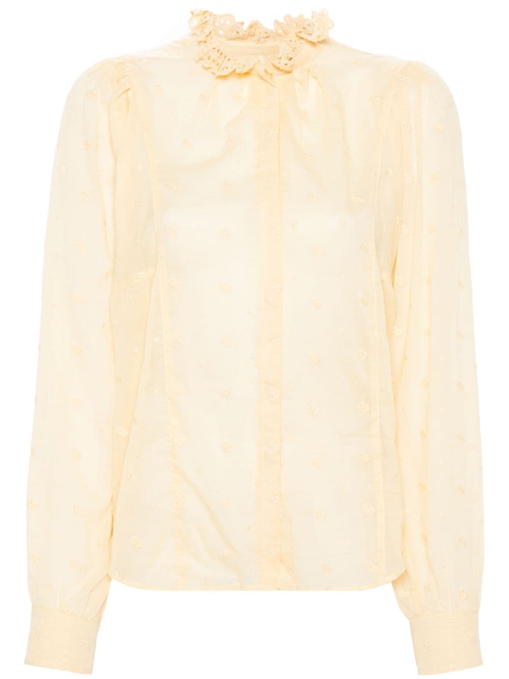 MARANT ÉTOILE Terzali floral-embroidered blouse - Yellow von MARANT ÉTOILE