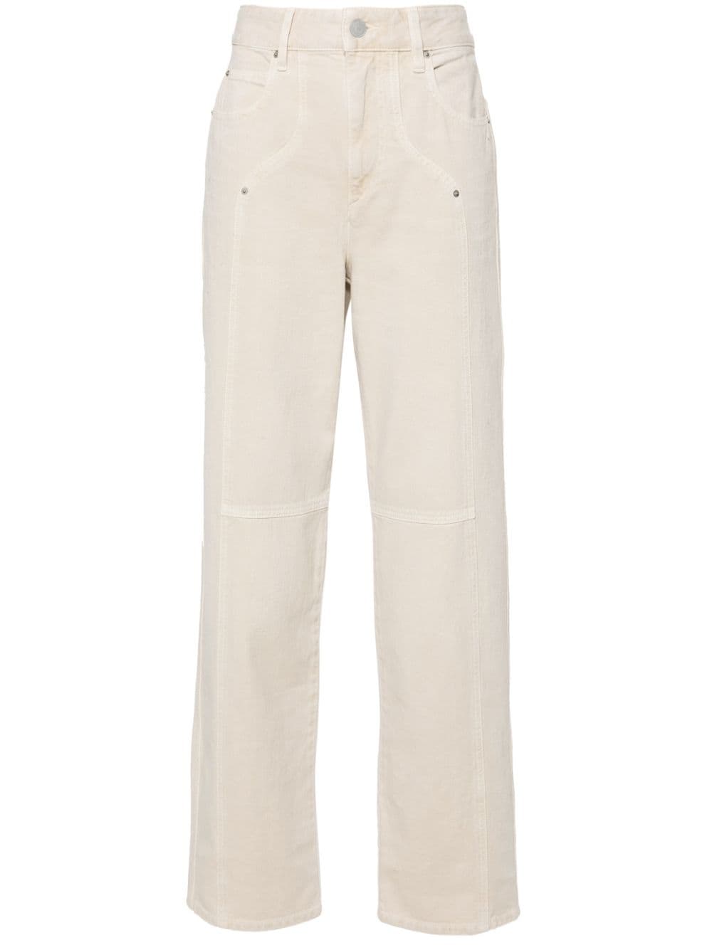 MARANT ÉTOILE Valeria high-rise straight-leg jeans - Neutrals von MARANT ÉTOILE