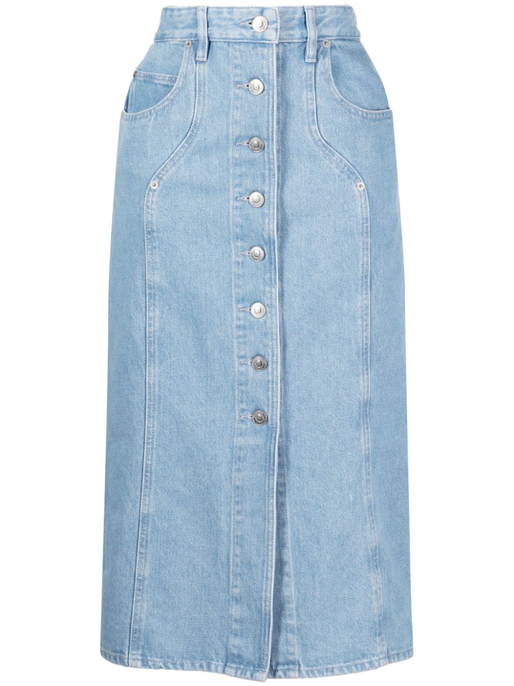 MARANT ÉTOILE Vandy denim midi skirt - Blue von MARANT ÉTOILE