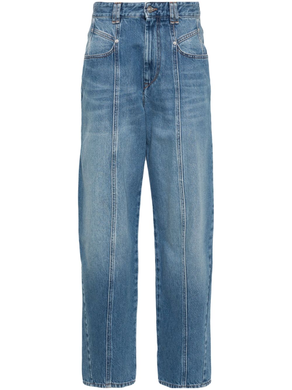 ISABEL MARANT Vetan high-rise boyfriend jeans - Blue von ISABEL MARANT