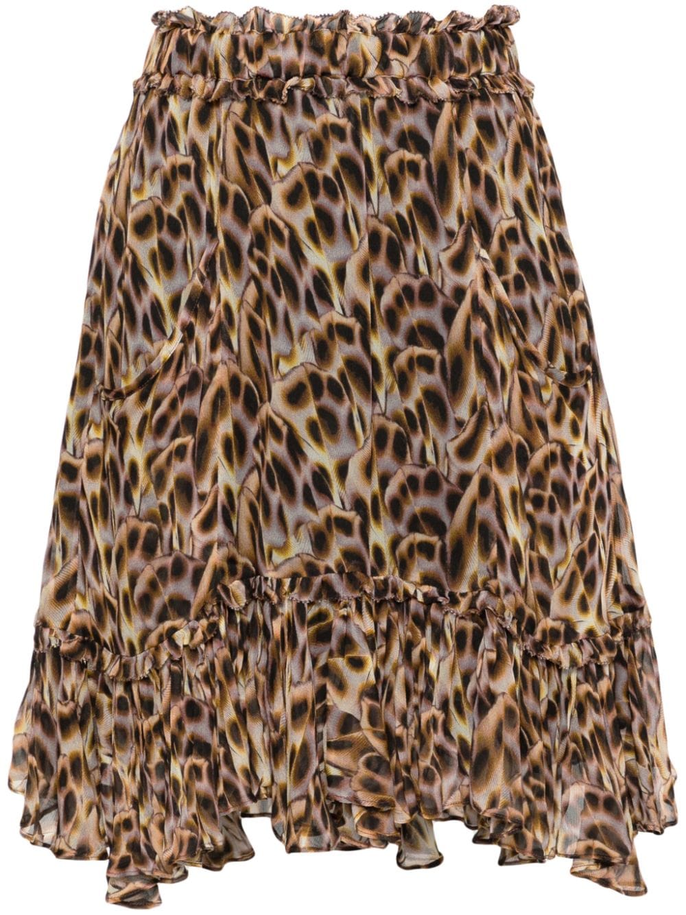 MARANT ÉTOILE Viera graphic-print miniskirt - Brown von MARANT ÉTOILE