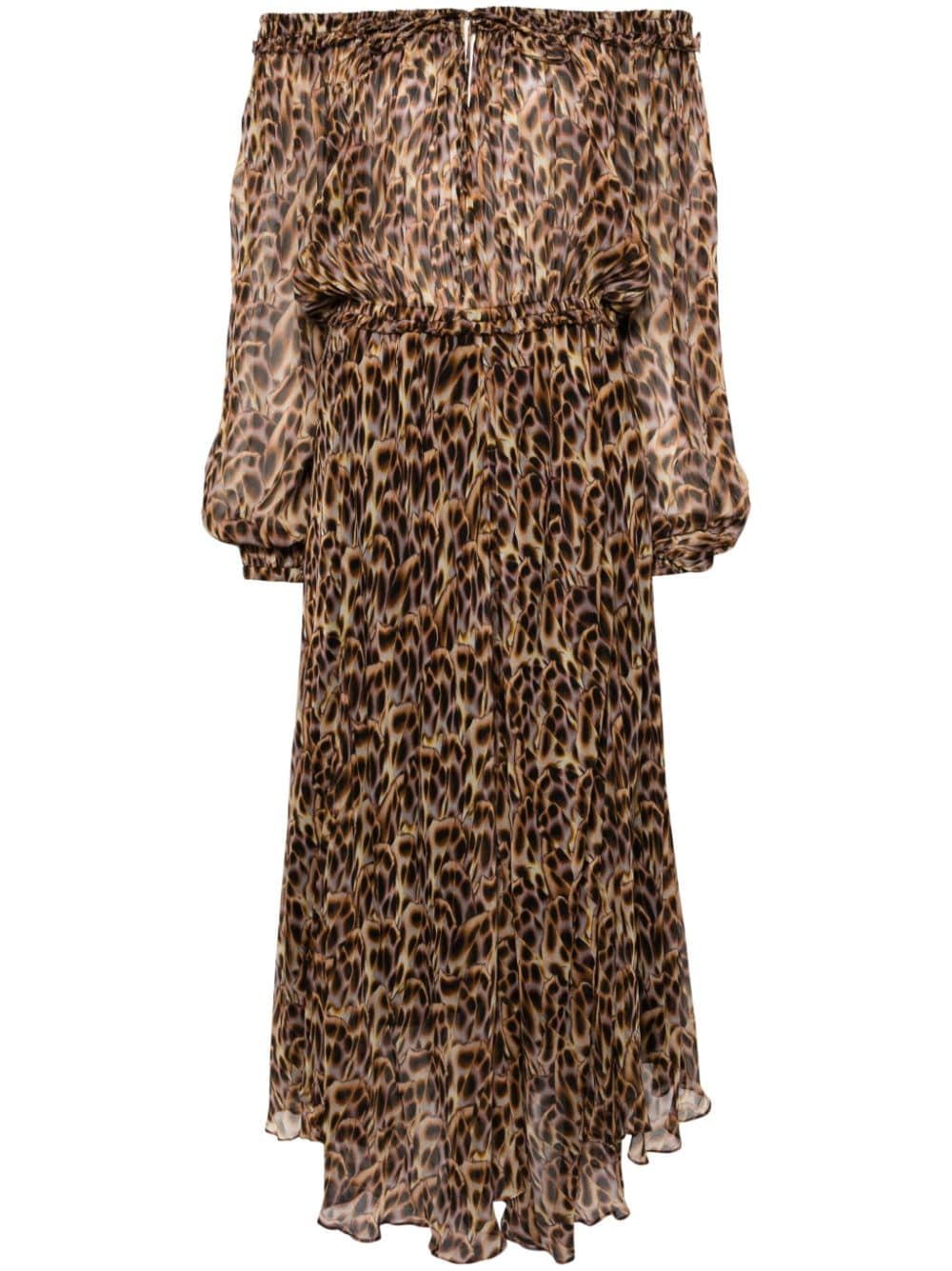 MARANT ÉTOILE Volga graphic-print maxi dress - Brown von MARANT ÉTOILE