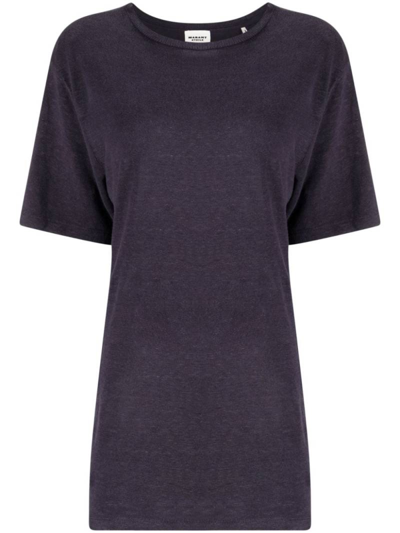 MARANT ÉTOILE Zewel linen T-shirt - Purple von MARANT ÉTOILE