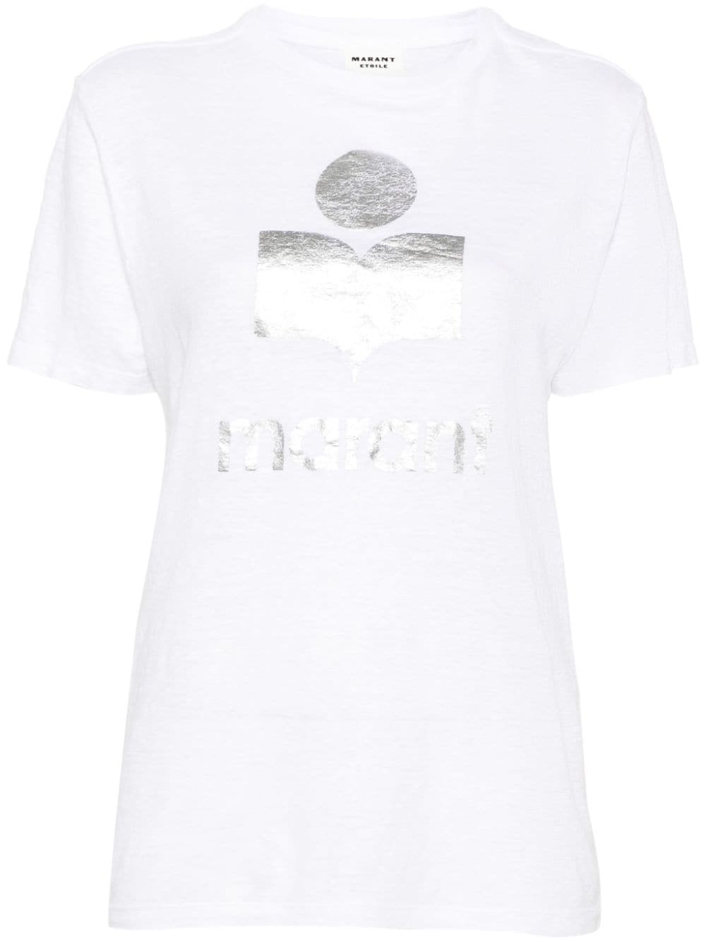 MARANT ÉTOILE Zewel linen T-shirt - White von MARANT ÉTOILE