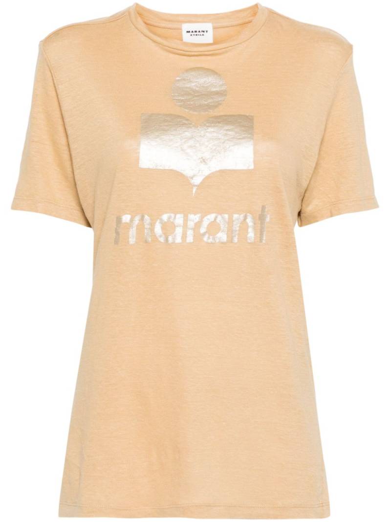 MARANT ÉTOILE Zewel logo-print T-shirt - Neutrals von MARANT ÉTOILE