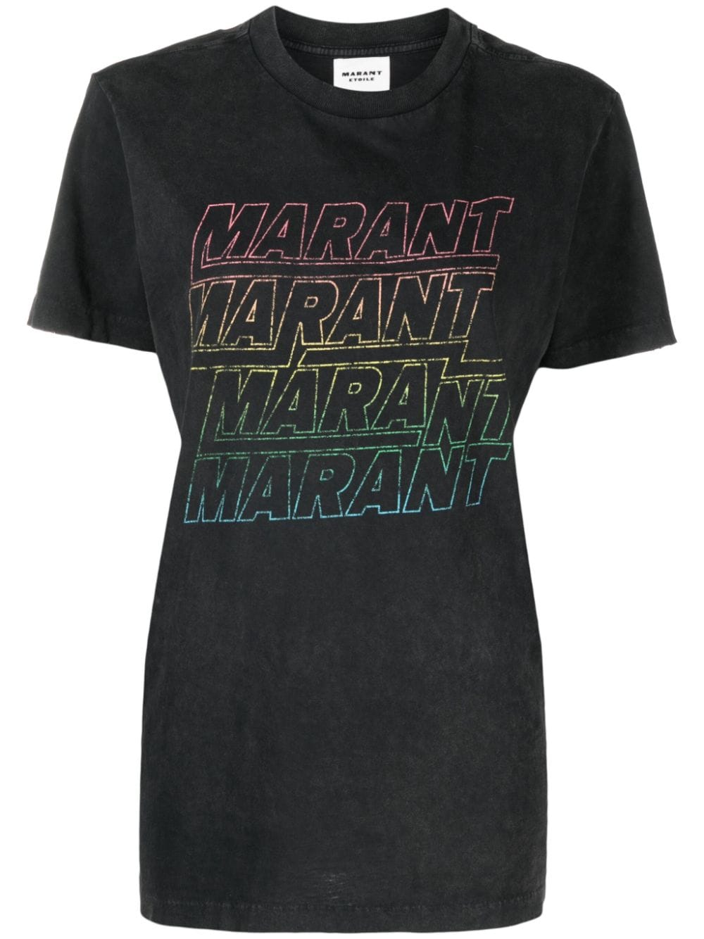 MARANT ÉTOILE Zoeline logo-print T-shirt - Black von MARANT ÉTOILE