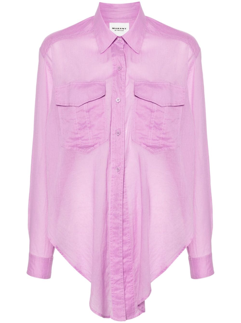 MARANT ÉTOILE asymmetric-hem shirt - Purple von MARANT ÉTOILE