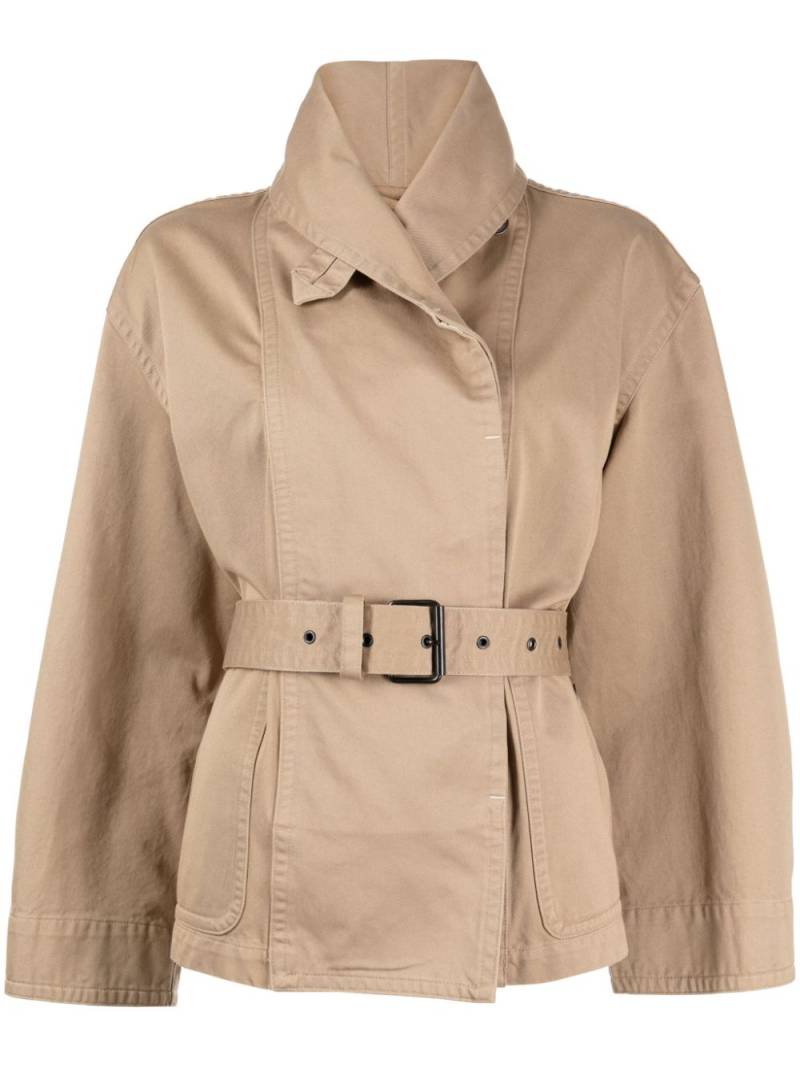 MARANT ÉTOILE belted cotton jacket - Brown von MARANT ÉTOILE