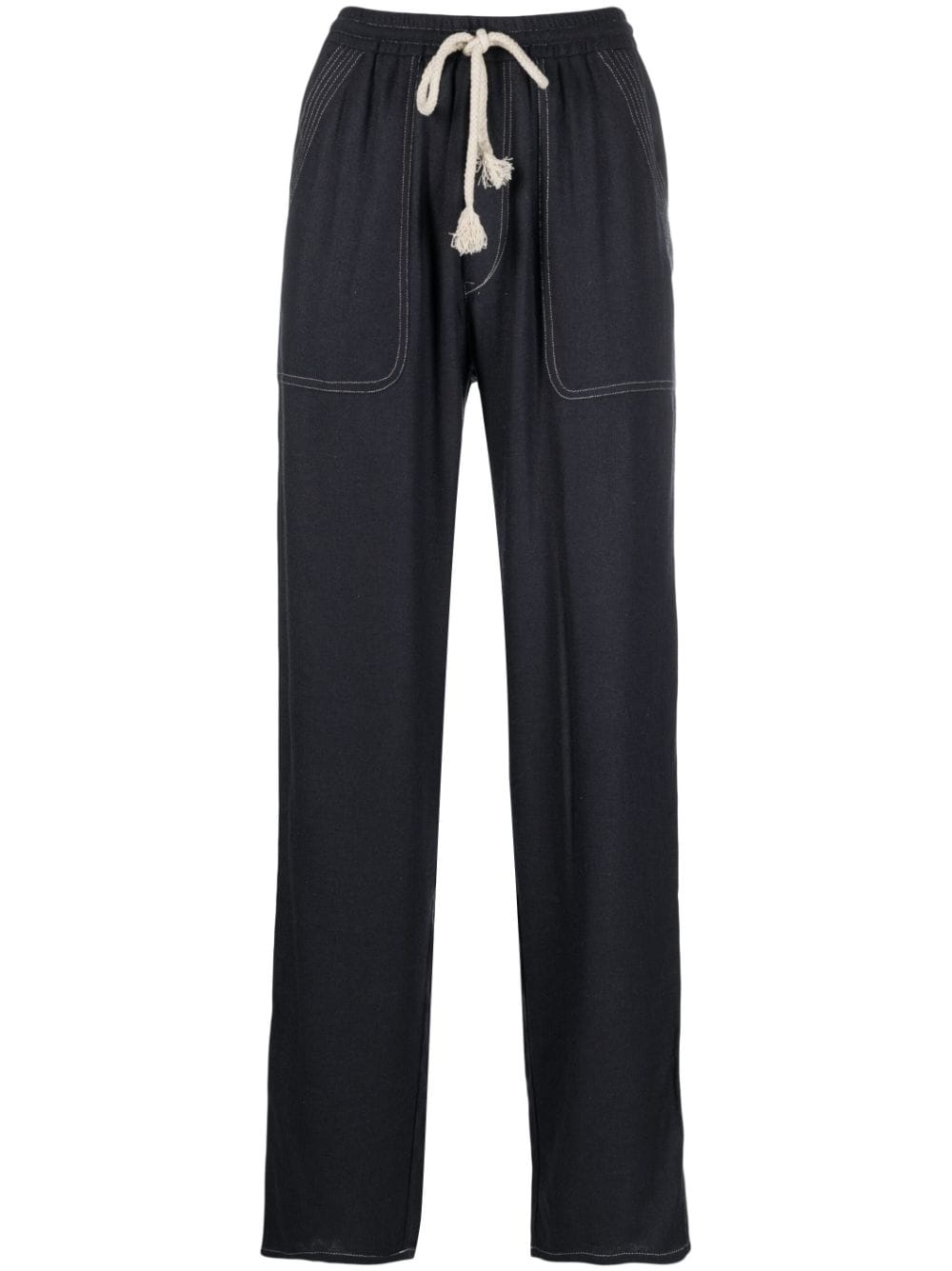 MARANT ÉTOILE drawstring waist tapered trousers - Black von MARANT ÉTOILE