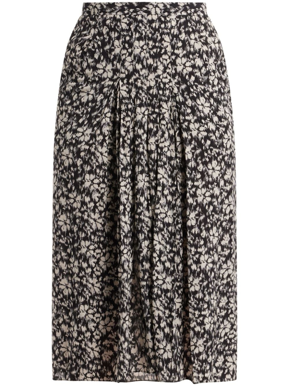 MARANT ÉTOILE floral-print high-waisted midi skirt - Black von MARANT ÉTOILE