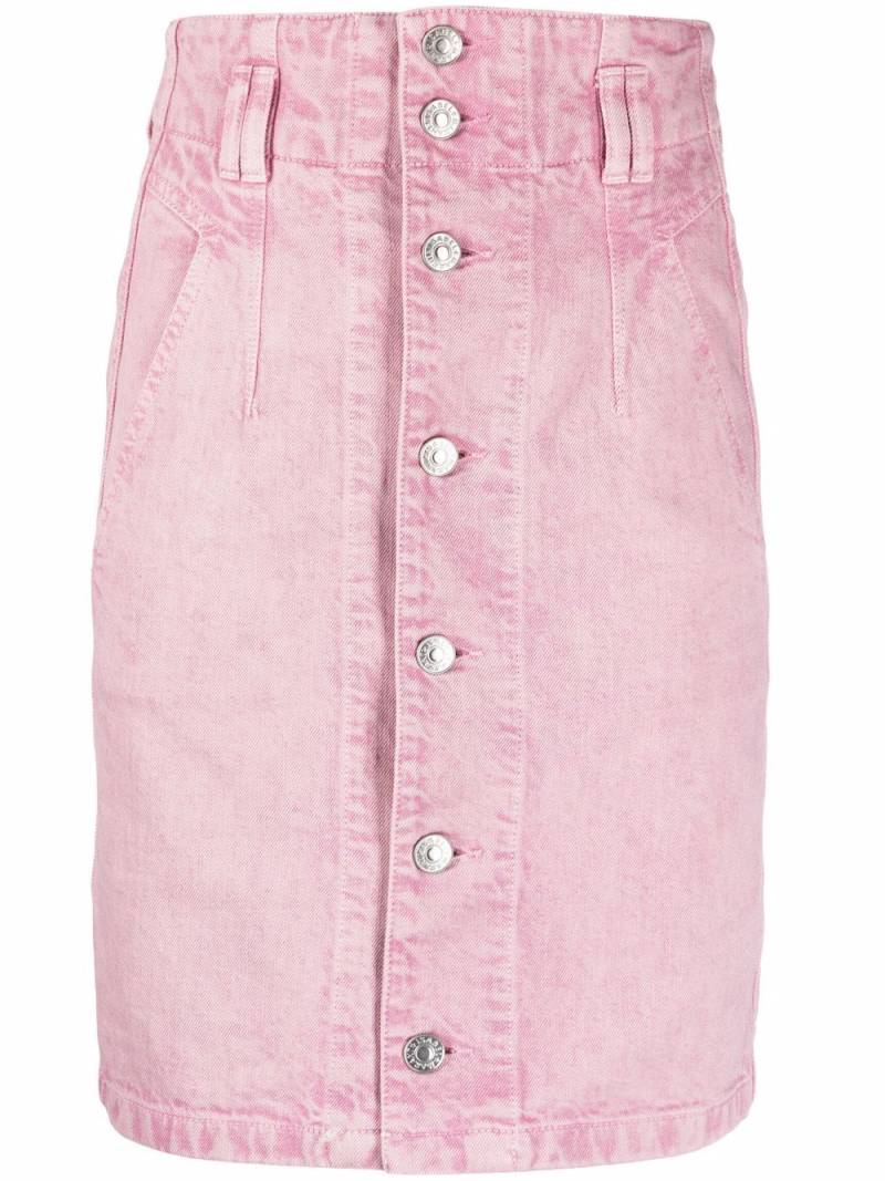 MARANT ÉTOILE high-waisted denim skirt - Pink von MARANT ÉTOILE