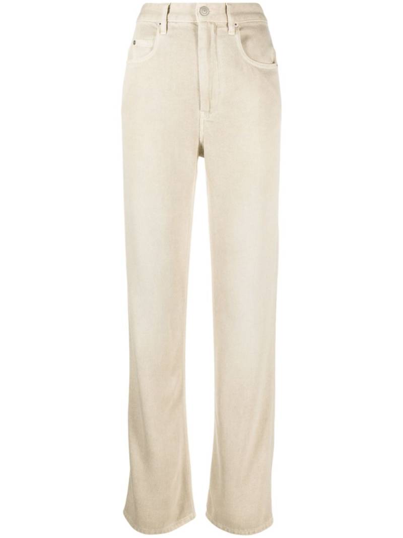 MARANT ÉTOILE high-waisted straight-leg jeans - Neutrals von MARANT ÉTOILE