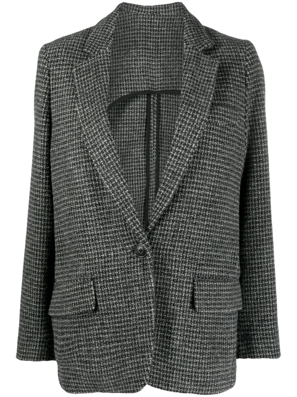 MARANT ÉTOILE houndstooth wool blazer - Grey von MARANT ÉTOILE