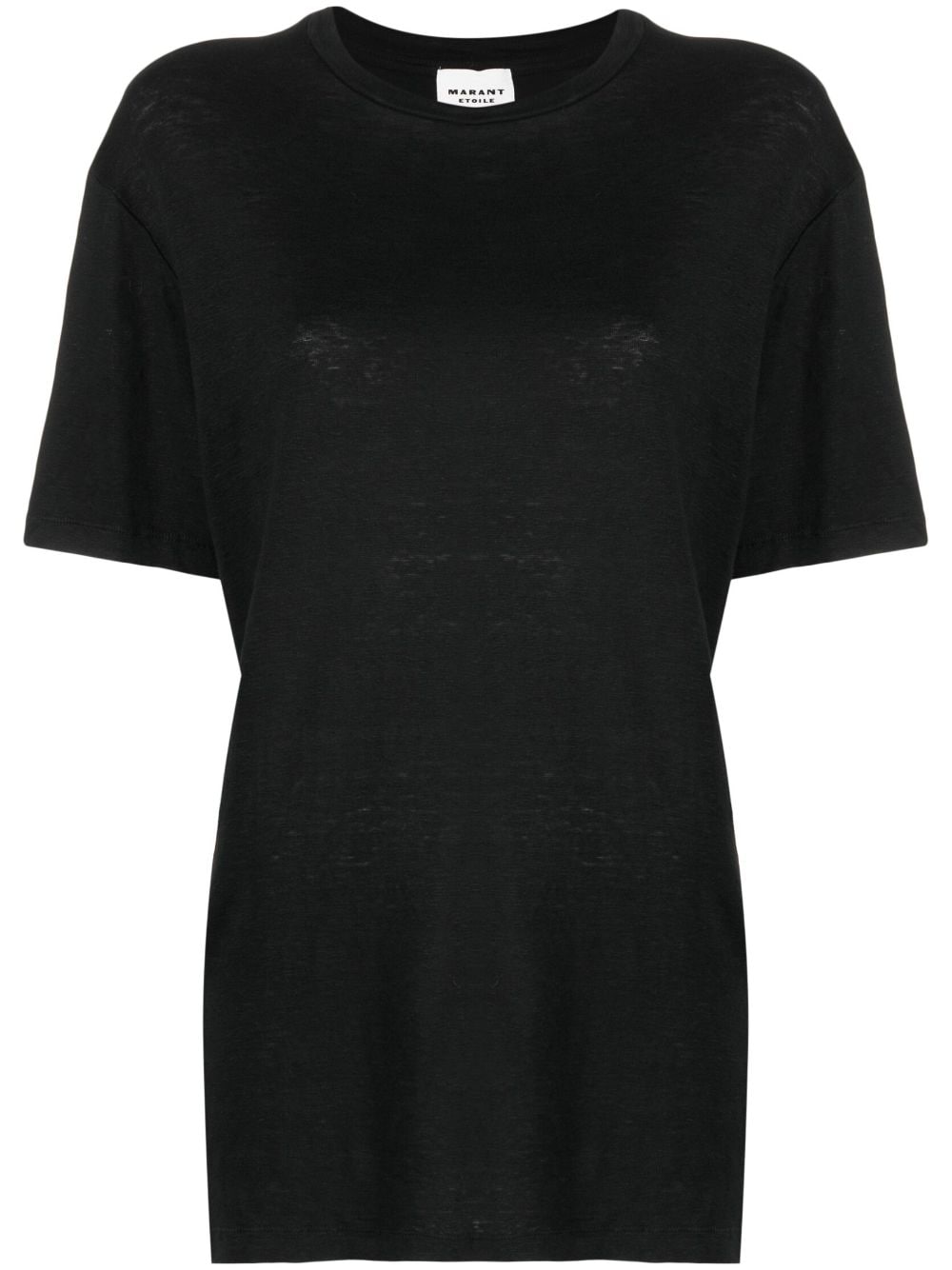 MARANT ÉTOILE linen crew-neck T-shirt - Black von MARANT ÉTOILE