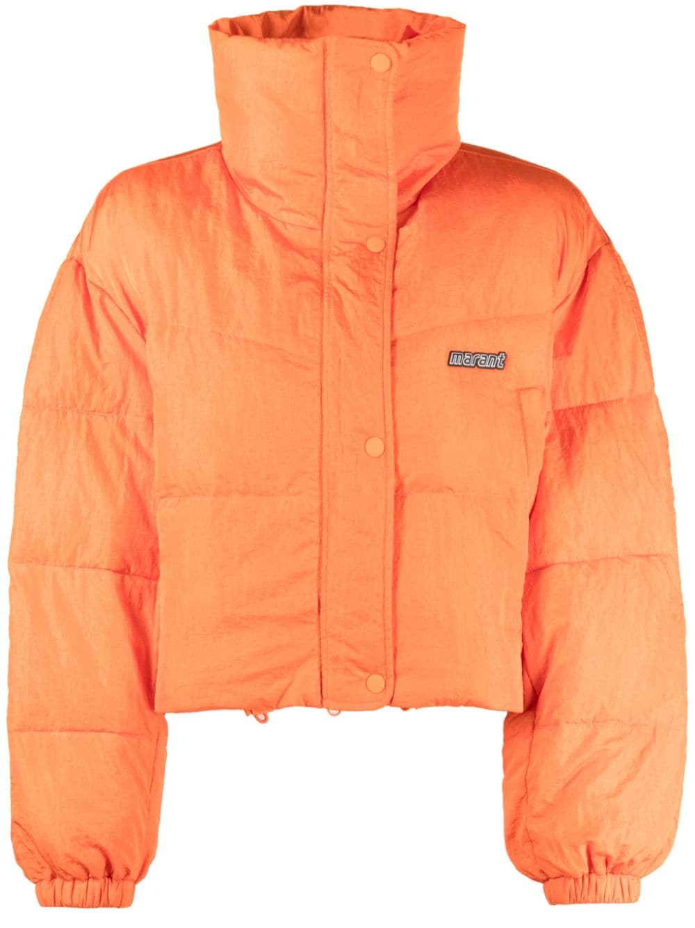 MARANT ÉTOILE logo-patch padded jacket - Orange von MARANT ÉTOILE