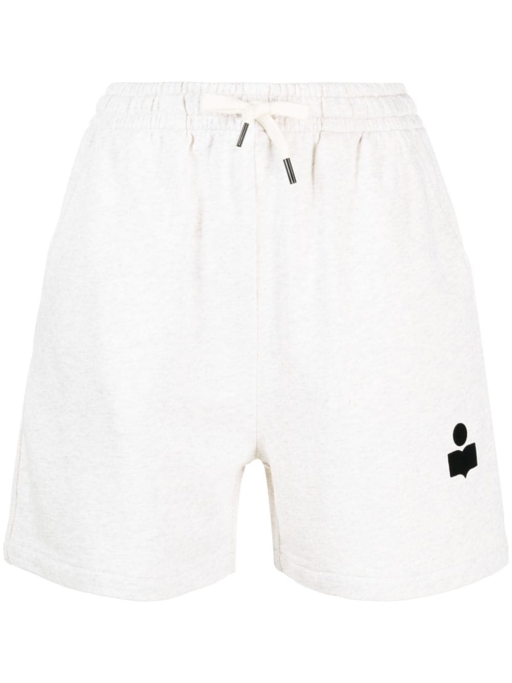 MARANT ÉTOILE logo-print cotton-blend track shorts - Neutrals von MARANT ÉTOILE