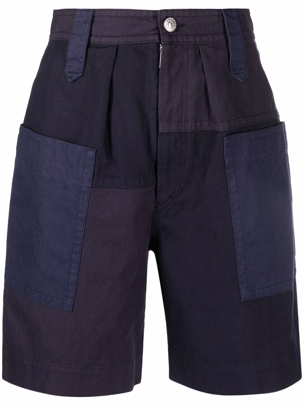 MARANT ÉTOILE patchwork knee-length shorts - Blue von MARANT ÉTOILE