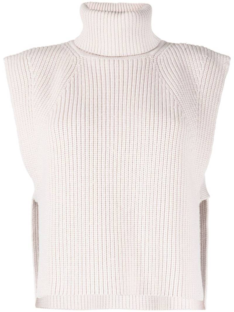MARANT ÉTOILE roll-neck crochet vest - Pink von MARANT ÉTOILE