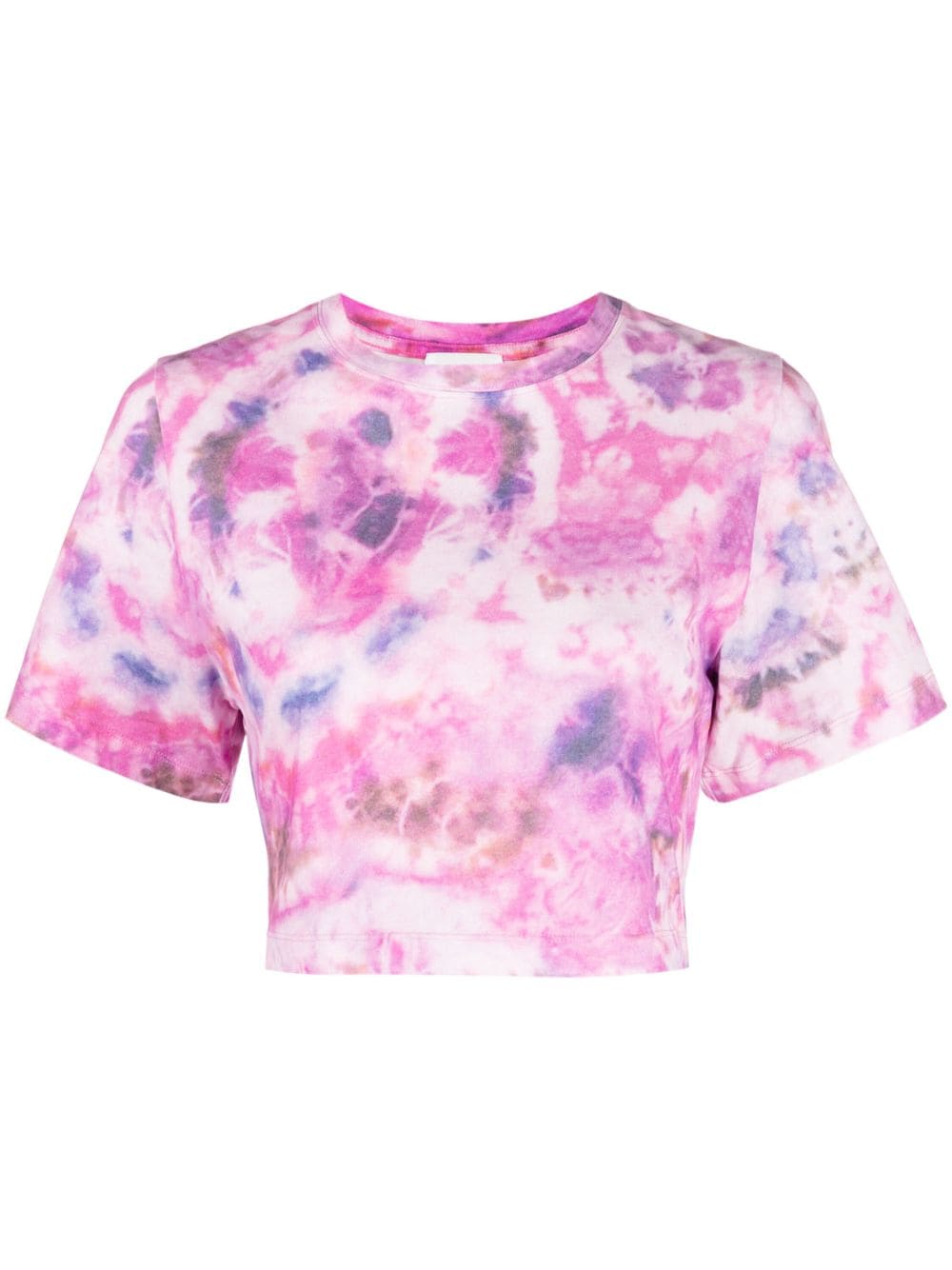 MARANT ÉTOILE tie-dye cropped cotton T-shirt - Pink von MARANT ÉTOILE