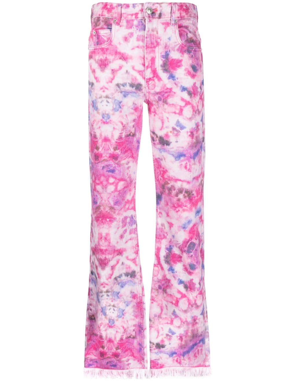 MARANT ÉTOILE tie-dye pattern trousers - Pink von MARANT ÉTOILE