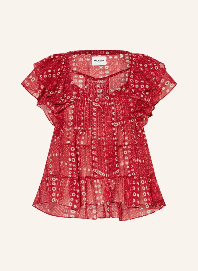 Marant Étoile Blusenshirt Madrana Mit Volants rot von MARANT ÉTOILE