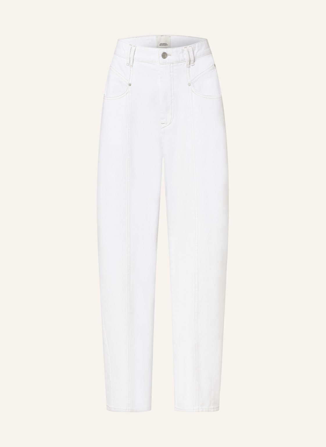 Marant Étoile Straight Jeans Vetan weiss von MARANT ÉTOILE