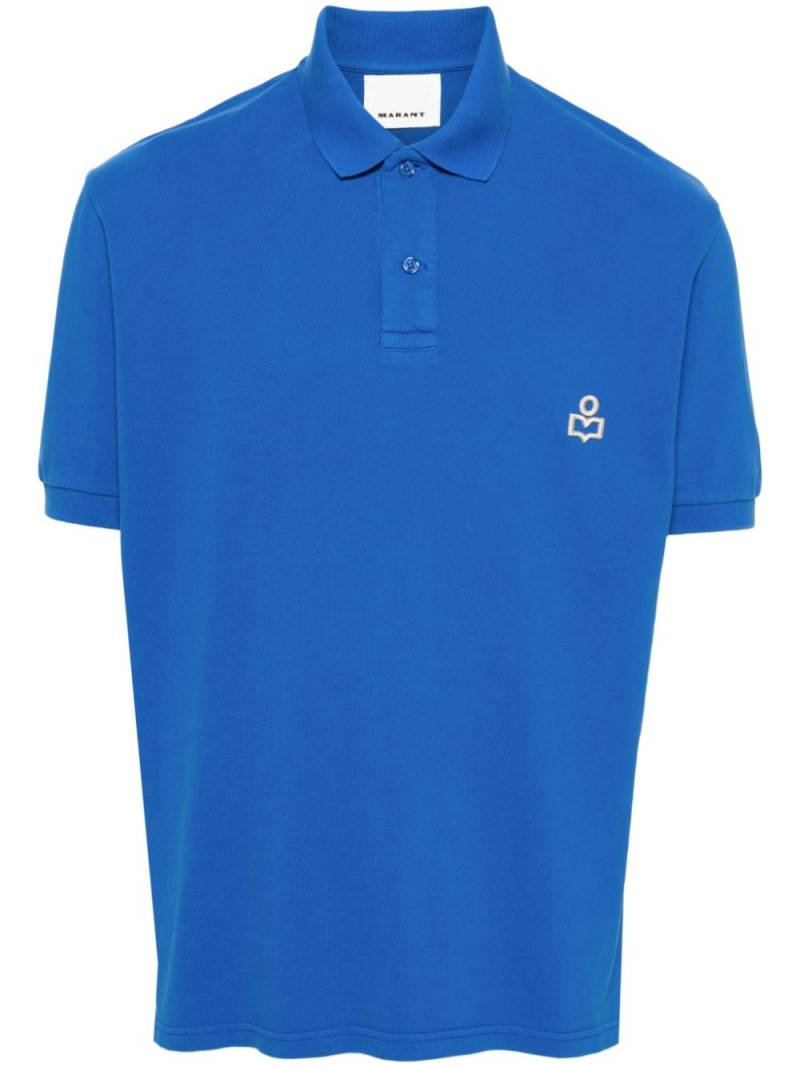 MARANT Afko cotton polo shirt - Blue von MARANT