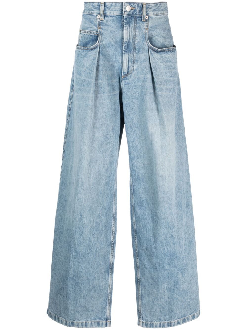 MARANT Janael pleat-detail wide-leg jeans - Blue von MARANT