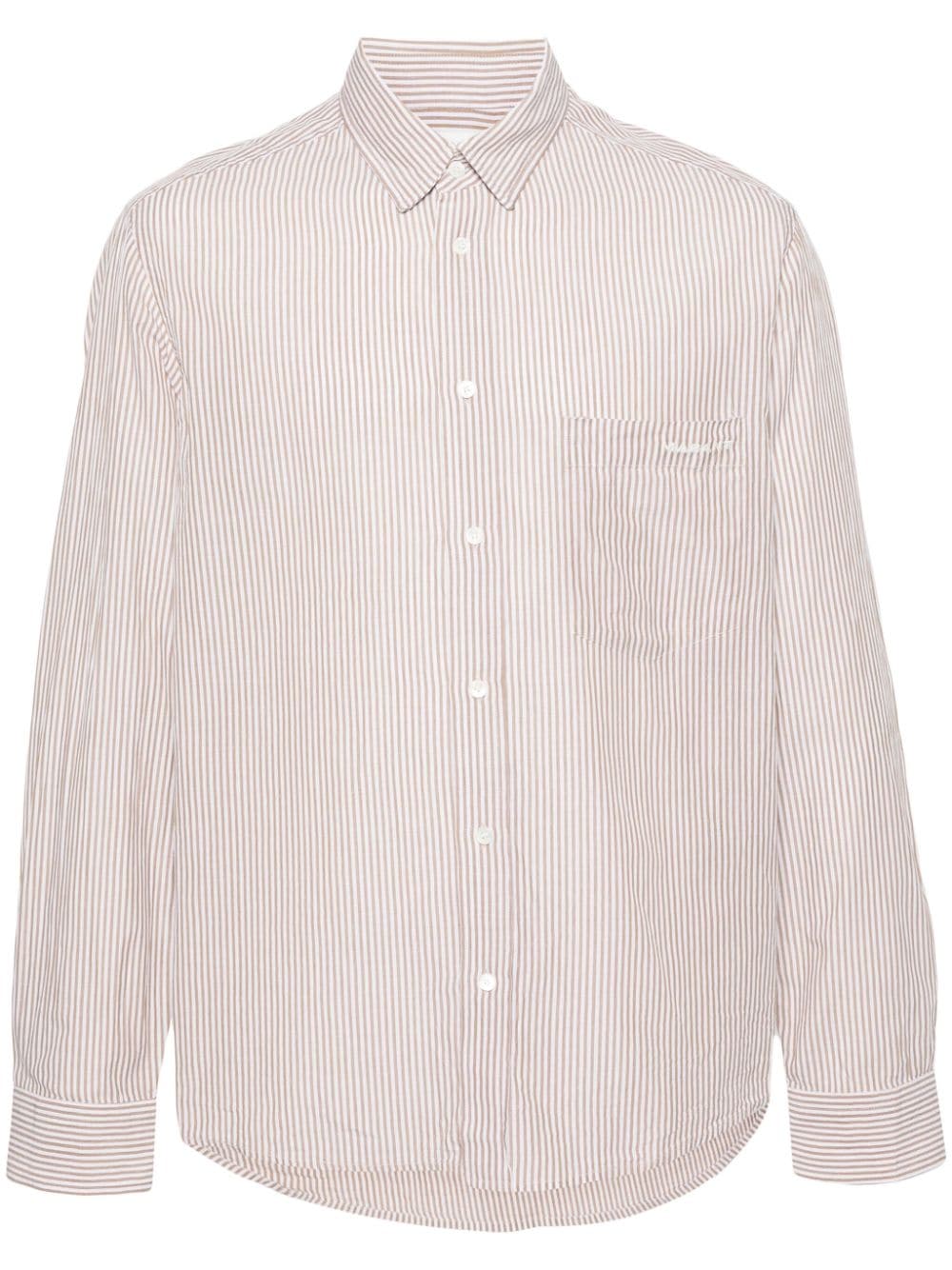 MARANT Jasolo striped cotton shirt - Neutrals von MARANT