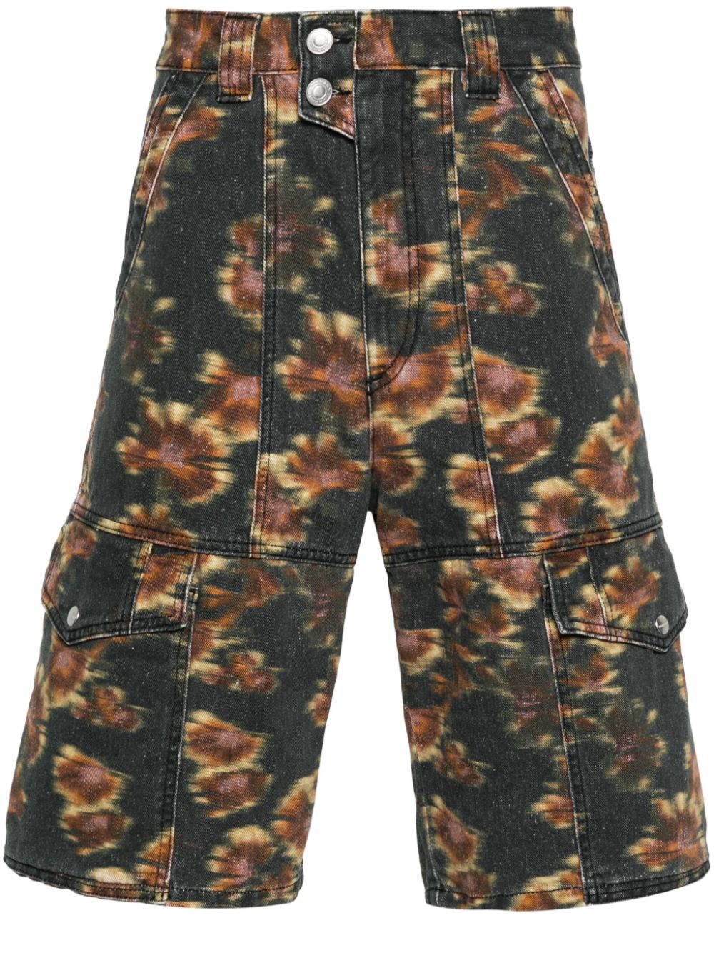 MARANT Jemuel abstract-print cargo shorts - Grey von MARANT