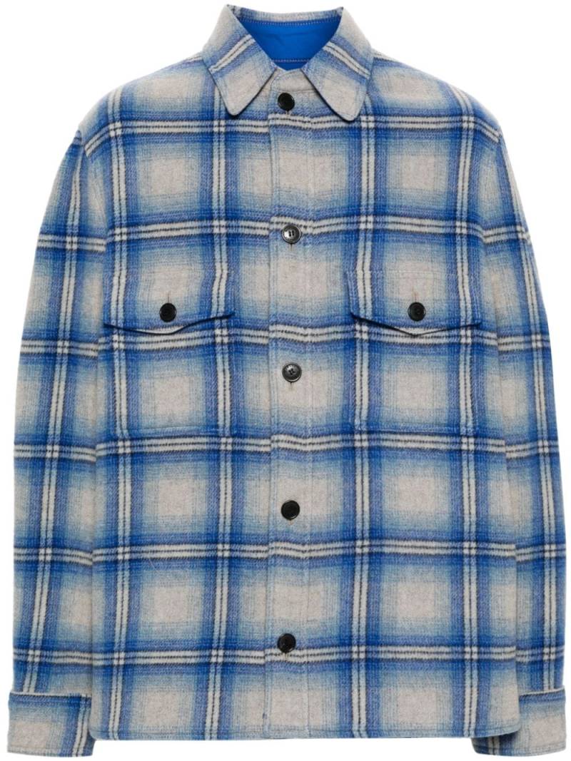 MARANT Kervon plaid shirt jacket - Blue von MARANT