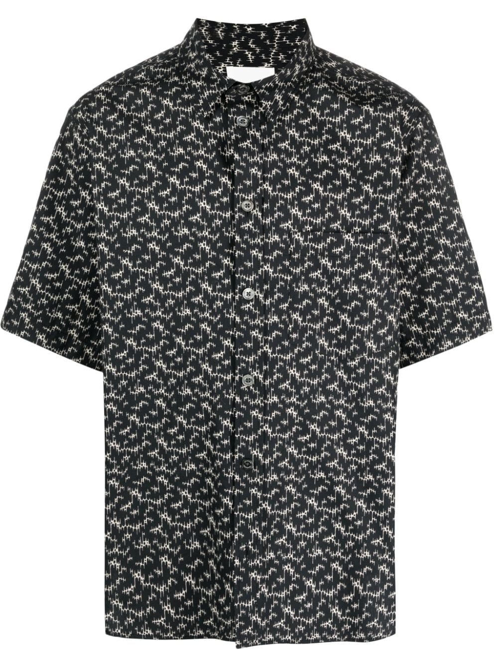 MARANT Labilio graphic-print cotton shirt - Black von MARANT